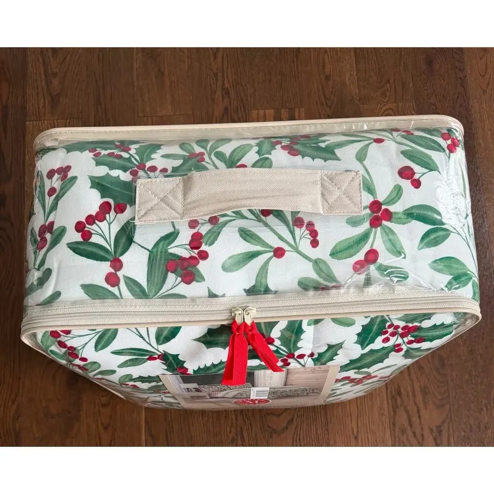 NEW! Martha Stewart King Deck The Halls 3PC Flannel Comforter Set